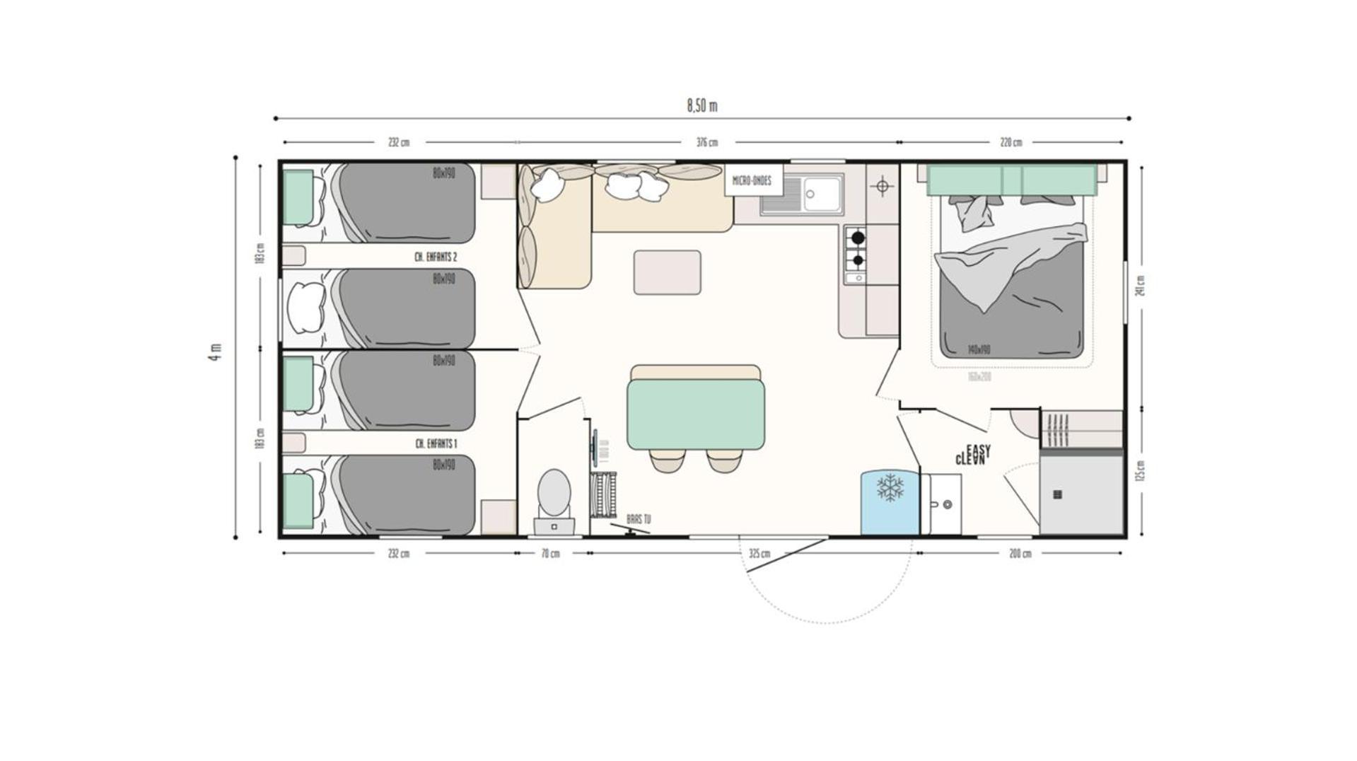 Le Muscat - Bungalow Pour 5 - Tv - Clim Boofzheim Oda fotoğraf